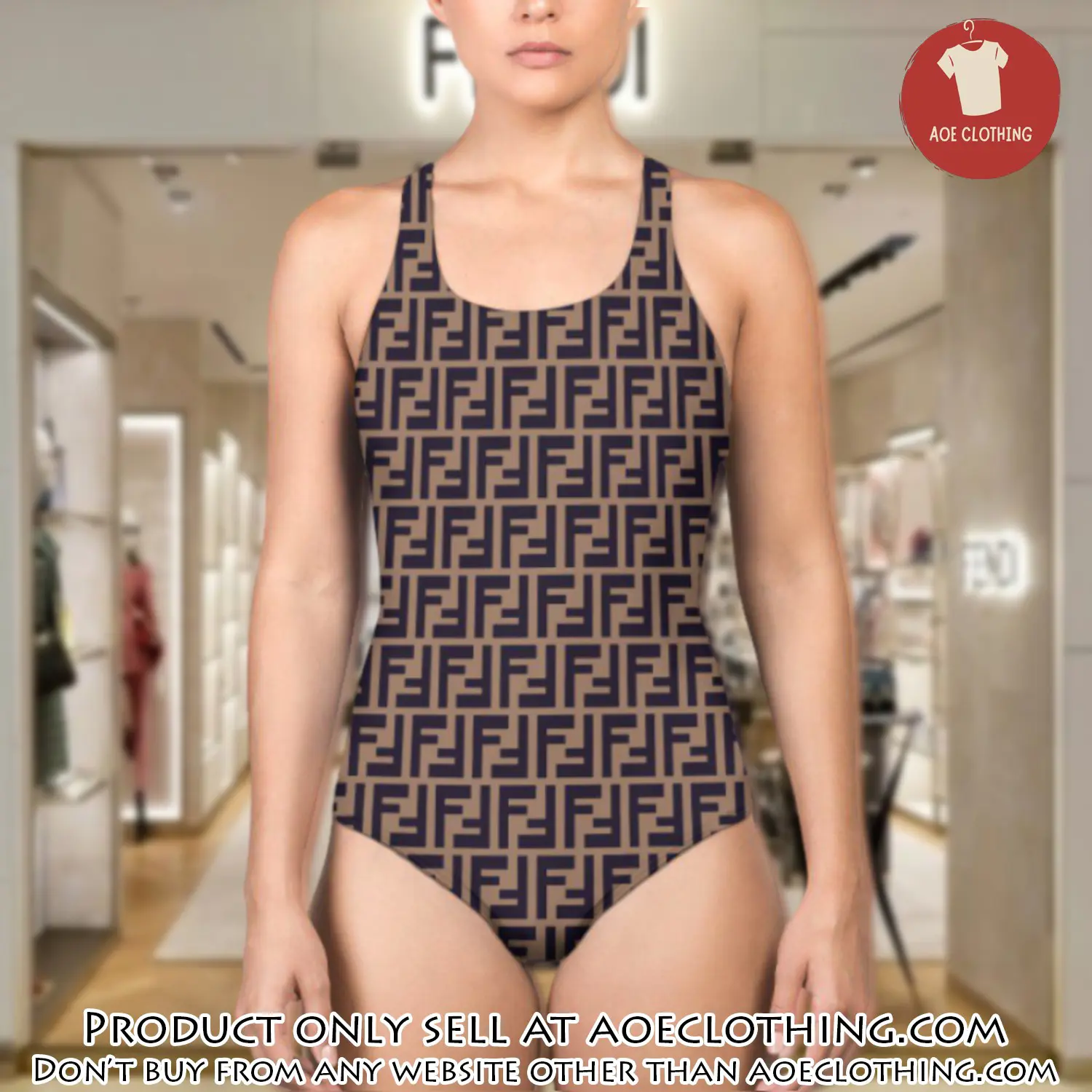 Fendi swimwear beachwear one piece swimsuit osw1052 aoe2548205